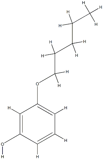 3-n-pentoxyphenol Structure