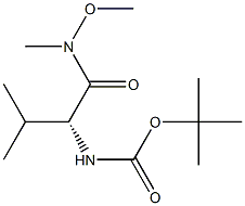 N-Boc-D-valine N'-methoxy-N'-methylamide Structure