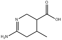 3-Pyridinecarboxylicacid,6-amino-2,3,4,5-tetrahydro-4-methyl-(9CI) 구조식 이미지