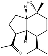 1-[[(1S,3aα,7aβ)-Octahydro-4β-hydroxy-4-methyl-7β-isopropyl-1H-inden]-1-yl]ethanone Structure