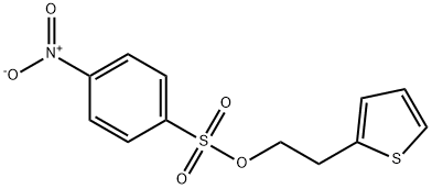 Benzenesulfonic acid, 4-nitro-, 2-(2-thienyl)ethyl ester 구조식 이미지