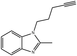 1H-Benzimidazole,2-methyl-1-(4-pentynyl)-(9CI) 구조식 이미지