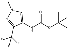Tert-Butyl (1-Methyl-3-(Trifluoromethyl)-1H-Pyrazol-4-Yl)Carbamate(WX619102) Structure