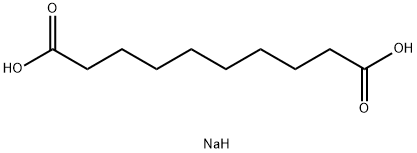 Sebacic acid hydrogen 1-sodium salt Structure