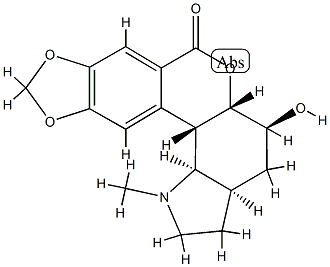 4,12β-Dihydro-5α-hydroxy-1-methyl-9,10-(methylenebisoxy)lycorenan-7-one Structure