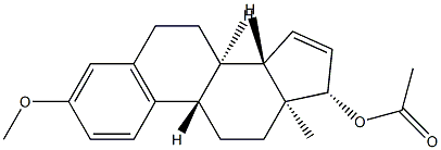 3-Methoxy-1,3,5(10),15-estratetren-17β-ol acetate 구조식 이미지