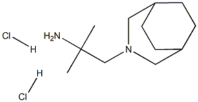 3-Azabicyclo[3.2.2]nonane-3-ethanaMine, a,a-diMethyl-, (Hydrochloride) (1:2) 구조식 이미지
