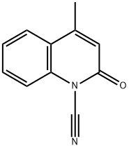 1(2H)-Quinolinecarbonitrile,4-methyl-2-oxo-(8CI) Structure