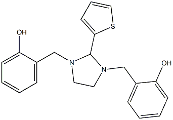 1,3-디살리실-2-(2-티에닐)이미다졸리딘 구조식 이미지