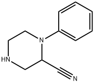 2-Piperazinecarbonitrile,1-phenyl-(9CI) Structure
