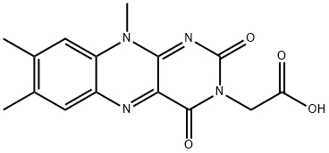 Lumiflavin-3-acetic Acid 구조식 이미지