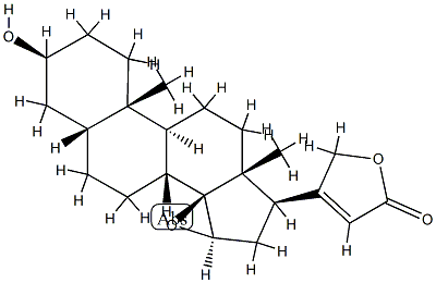 14,15β-Epoxy-3β-hydroxy-5β-card-20(22)-enolide Structure