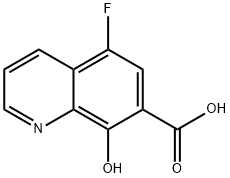 7-퀴놀린카르복실산,5-플루오로-8-히드록시-(9CI) 구조식 이미지