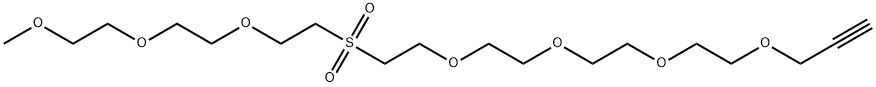 m-PEG3-Sulfone-PEG4-propargyl Structure