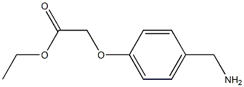 ethyl 2-[4-(aminomethyl)phenoxy]acetate 구조식 이미지