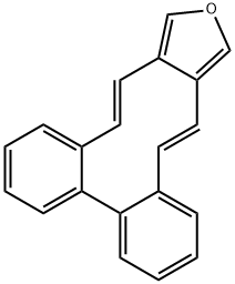 (4E,14E)-Dibenzo[5,6:7,8]cyclodeca[1,2-c]furan 구조식 이미지