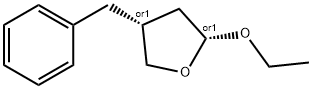 푸란,2-에톡시테트라히드로-4-(페닐메틸)-,(2R,4R)-rel-(9CI) 구조식 이미지
