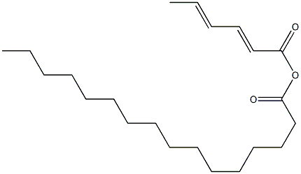 hexa-2,4-dienoic palmitic anhydride  구조식 이미지