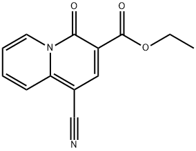 ethyl 1-cyano-4-oxo-4H-quinolizine-3-carboxylate Structure