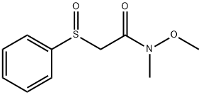 N-METHOXY-N-METHYL-2-(PHENYLSULFINYL)- Structure