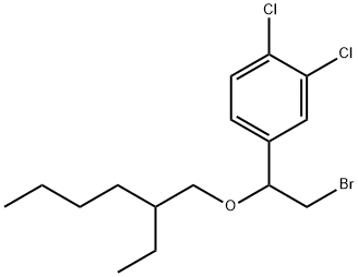 [α-(Bromomethyl)-3,4-dichlorobenzyl](2-ethylhexyl) ether Structure