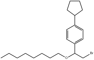 [α-(브로모메틸)-p-시클로펜틸벤질]옥틸에테르 구조식 이미지