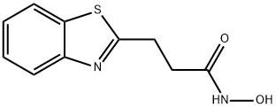 2-Benzothiazolepropanamide,N-hydroxy-(9CI) 구조식 이미지