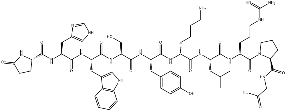 (D-Lys6)-LHRH (free acid) Structure