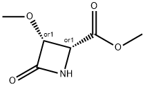 2-Azetidinecarboxylicacid,3-methoxy-4-oxo-,methylester,(2R,3R)-rel-(9CI) 구조식 이미지