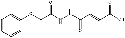 (E)-4-oxo-4-[2-(2-phenoxyacetyl)hydrazino]-2-butenoic acid Structure