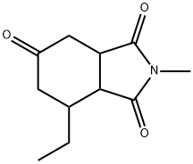 1H-Isoindole-1,3,5(2H,4H)-trione,7-ethyltetrahydro-2-methyl-(9CI) 구조식 이미지