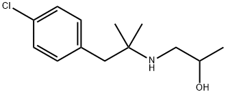 1-[(p-클로로-α,α-디메틸페네틸)아미노]-2-프로판올 구조식 이미지