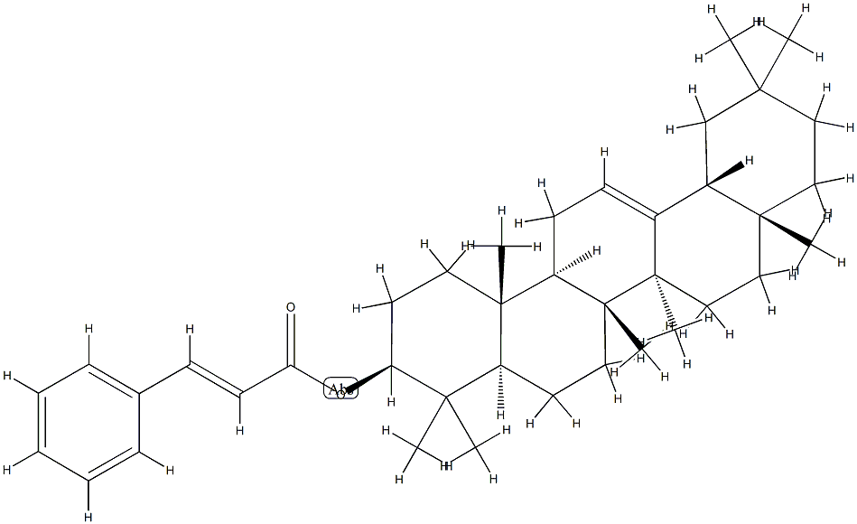 올레안-12-엔-3β-올3-페닐프로페노에이트 구조식 이미지