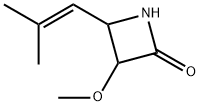 2-Azetidinone,3-methoxy-4-(2-methyl-1-propenyl)-(9CI) 구조식 이미지