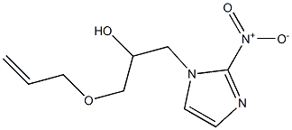α-알릴옥시메틸-2-니트로-1H-이미다졸-1-에탄올 구조식 이미지
