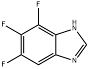 1H-벤즈이미다졸,4,5,6-트리플루오로-(9CI) 구조식 이미지