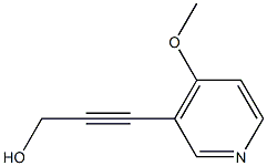 2-Propyn-1-ol,3-(4-methoxy-3-pyridinyl)-(9CI) 구조식 이미지
