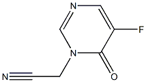 1(6H)-Pyrimidineacetonitrile,5-fluoro-6-oxo-(9CI) 구조식 이미지