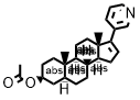 안드로스트-16-엔-3-올,17-(3-피리디닐)-,아세테이트(에스테르),(3β,5α)- 구조식 이미지