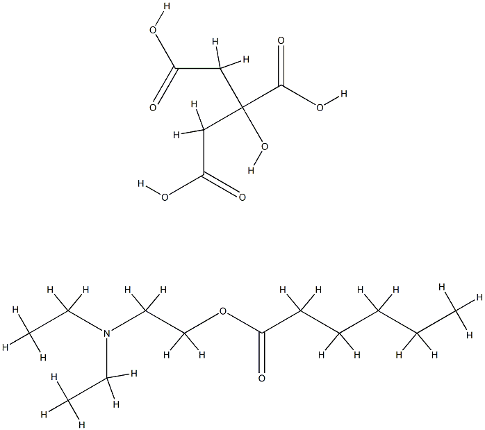 2-DiethylaMinoethylHexanoate2-Hydroxypropane-1,2,3-tricarboxylate Structure