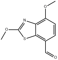 7-Benzothiazolecarboxaldehyde,2,4-dimethoxy-(9CI) Structure