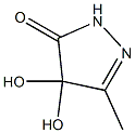 3H-Pyrazol-3-one,2,4-dihydro-4,4-dihydroxy-5-methyl-(9CI) Structure