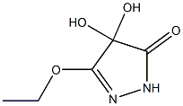 3H-Pyrazol-3-one,5-ethoxy-2,4-dihydro-4,4-dihydroxy-(9CI) 구조식 이미지
