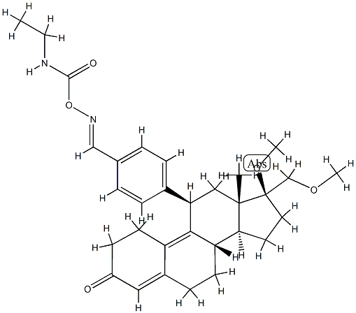 asoprisnil ecamate Structure