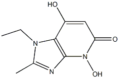 5H-Imidazo[4,5-b]pyridin-5-one,1-ethyl-1,4-dihydro-4,7-dihydroxy-2-methyl-(9CI) 구조식 이미지