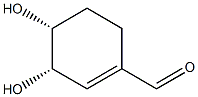 1-Cyclohexene-1-carboxaldehyde, 3,4-dihydroxy-, (3R,4S)-rel- (9CI) Structure