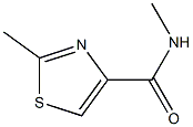 4-티아졸카르복스아미드,N,2-디메틸-(9CI) 구조식 이미지
