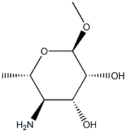 메틸4-아미노-4,6-디데옥시-α-L-만노피라노시드 구조식 이미지