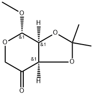 2,3-O-(1-Methylethylidene)-β-L-erythropentopyranosid-4-ulose Methyl Ether 구조식 이미지