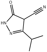 2-Pyrazoline-4-carbonitrile,3-isopropyl-5-oxo-(8CI) 구조식 이미지